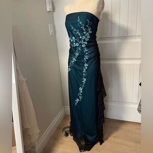 Vintage Jessica strapless formal dress S/M